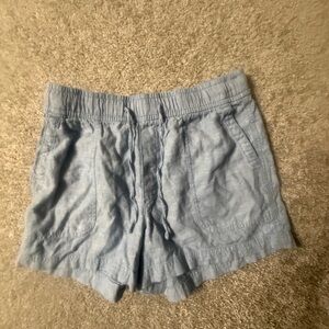 GAP Coastal Light Blue Linen Blend Shorts – Size Medium